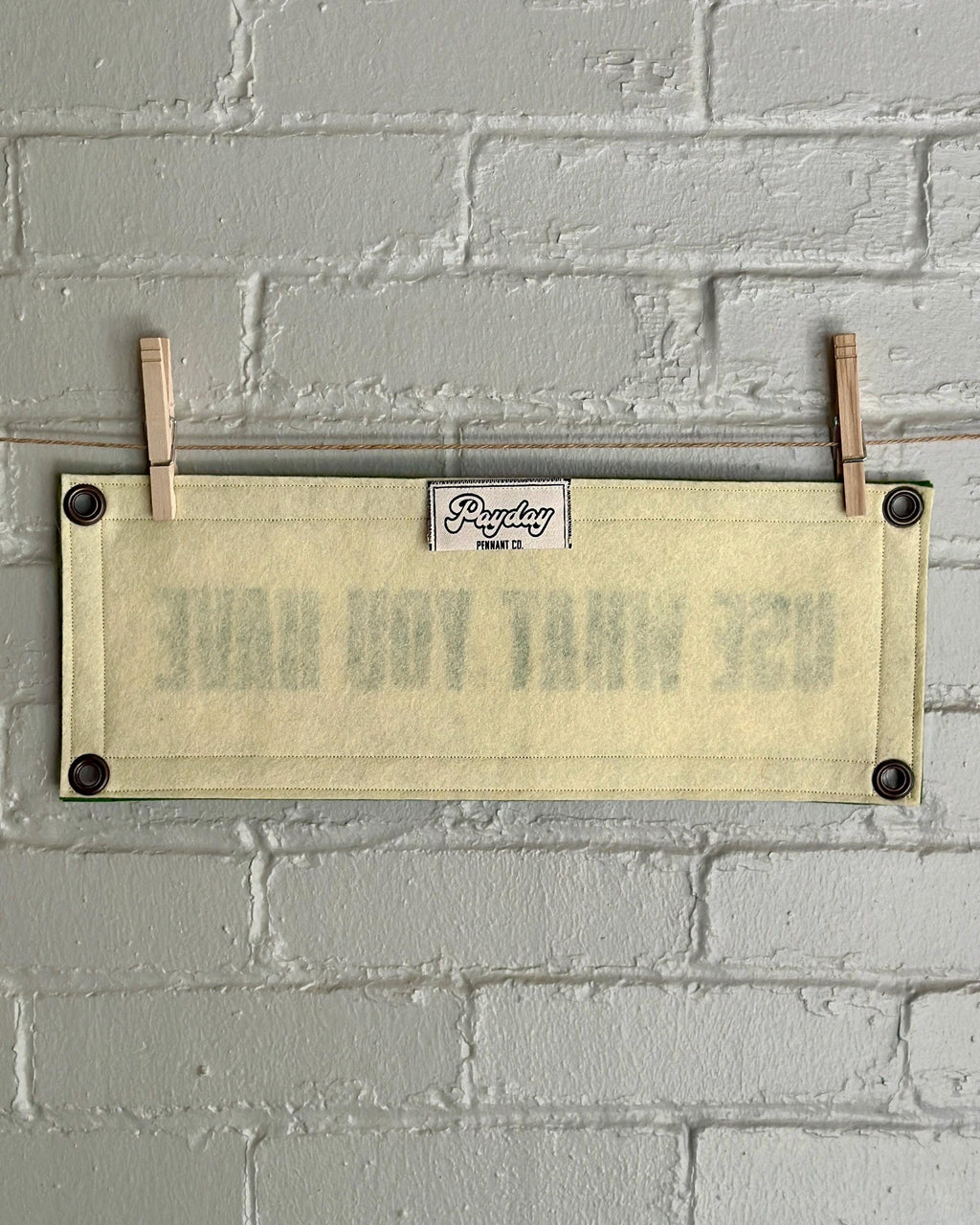 Use What You Have Wool Felt Banner | Arthur Ashe Quote | Inspirational Banner for Modern Gallery Wall