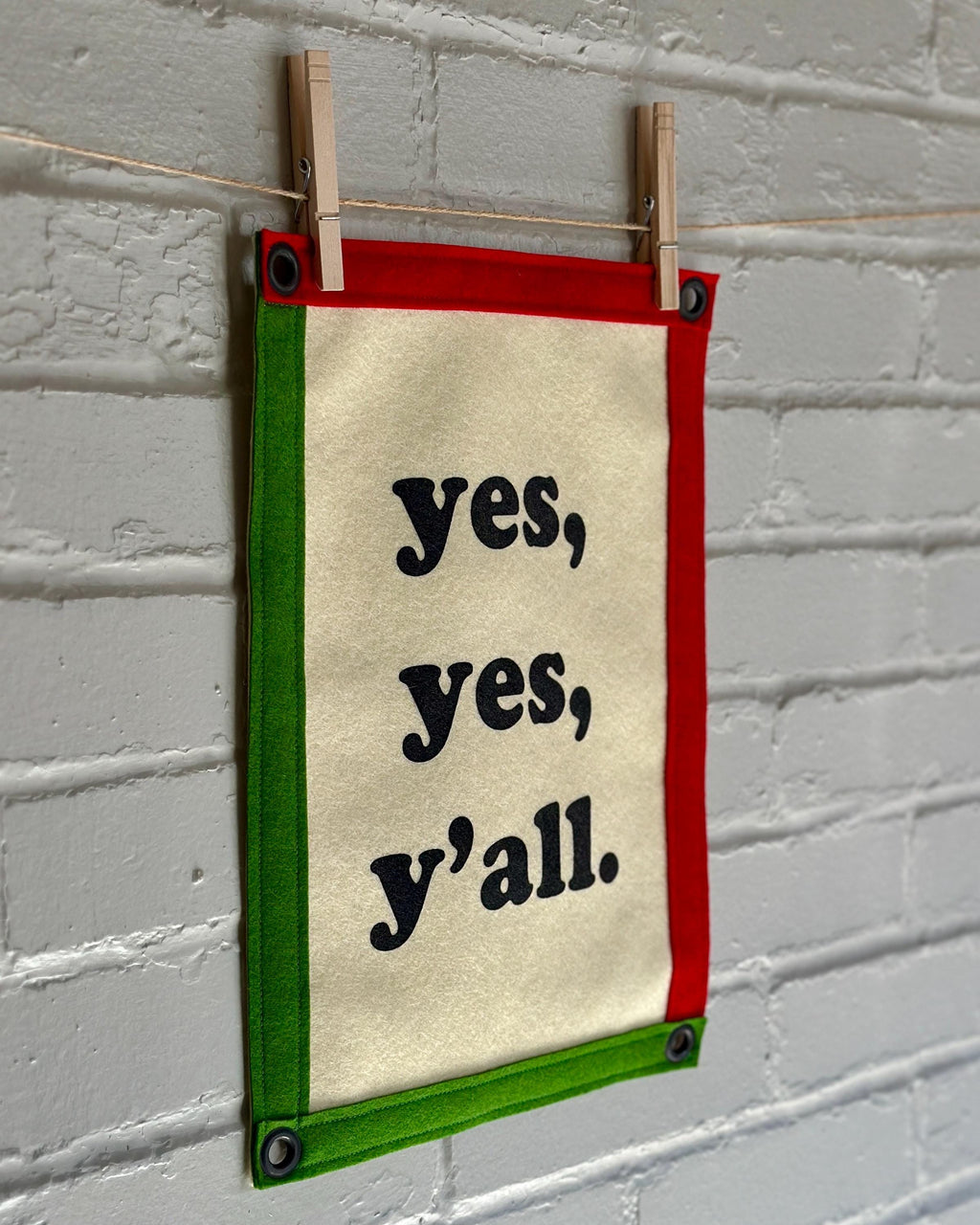 Yes Yes Y’all | Felt Wall Banner | Hip Hop Art | A Tribe Called Quest Inspired Decor