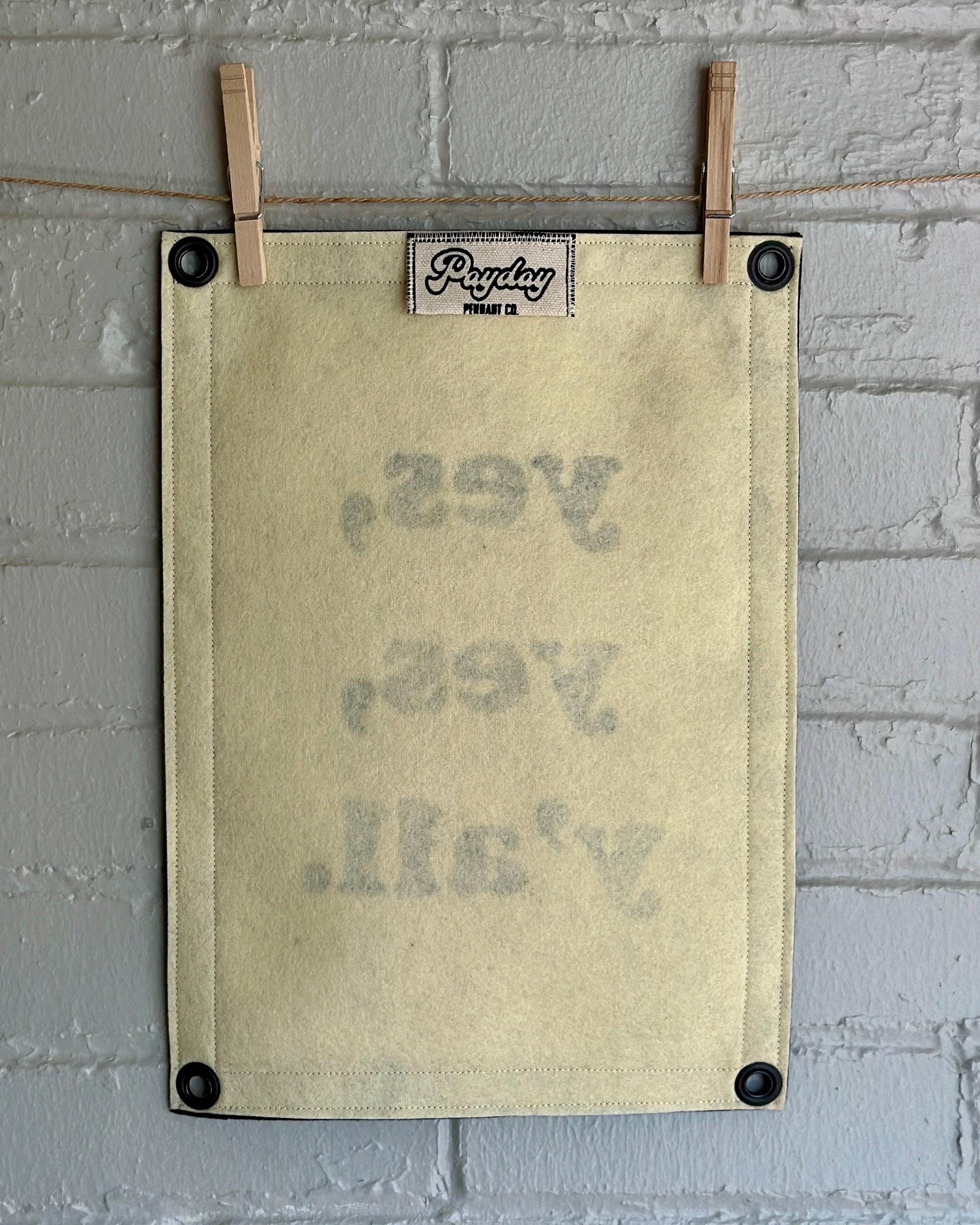 Yes Yes Y’all | Felt Wall Banner | Hip Hop Art | A Tribe Called Quest Inspired Decor