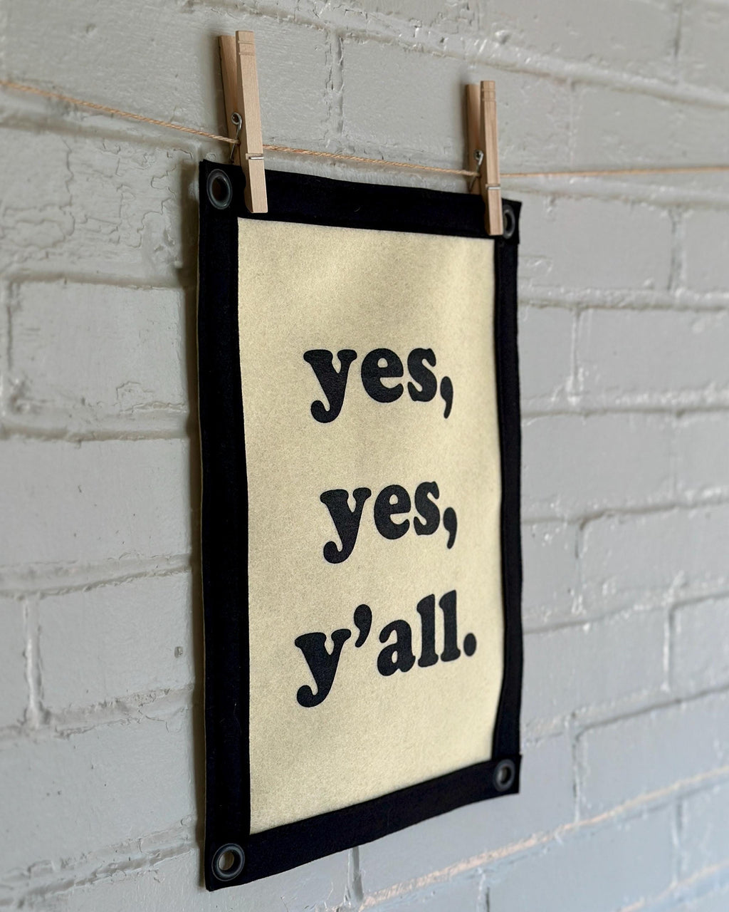 Yes Yes Y’all | Felt Wall Banner | Hip Hop Art | A Tribe Called Quest Inspired Decor