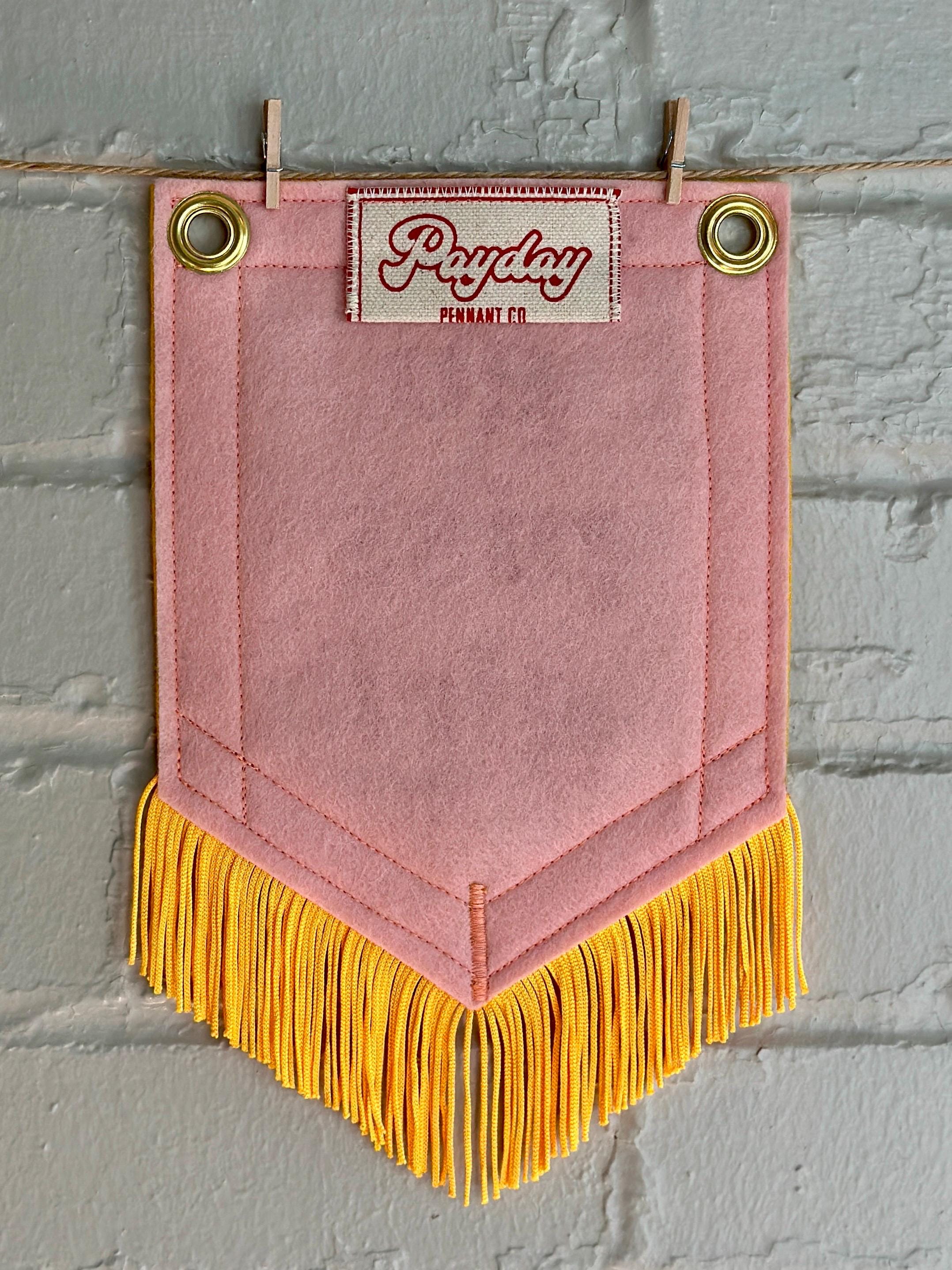 Go Piss Girl | Cute Felt Banner | Handmade Felt Pennant