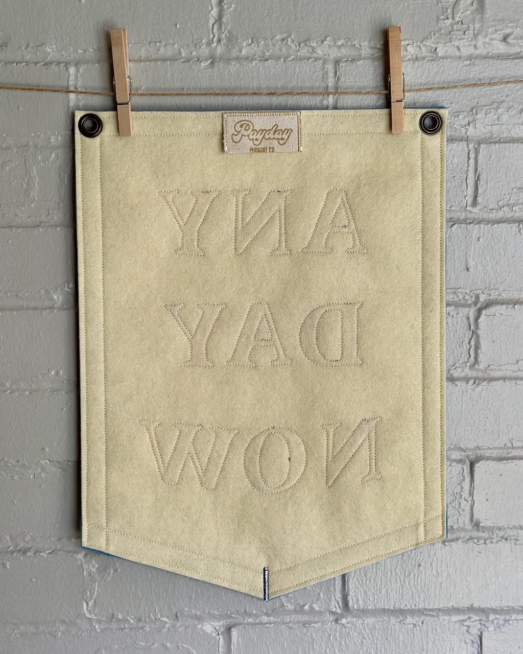 Any Day Now - Handmade Felt Appliqué Banner