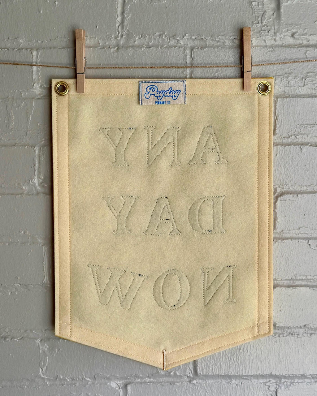 Any Day Now - Handmade Felt Appliqué Banner