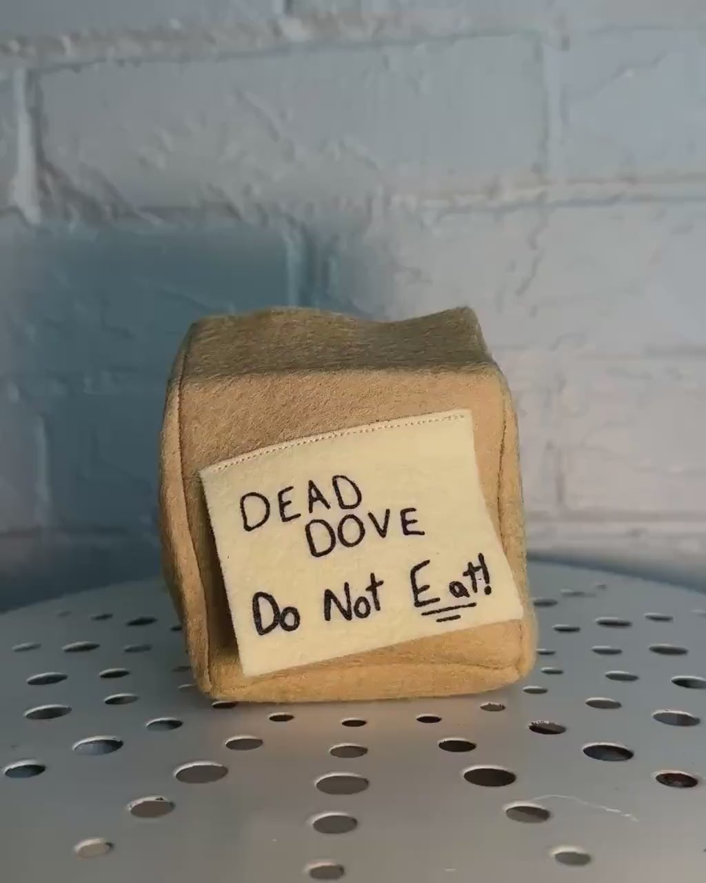 Dead Dove DO NOT EAT | Arrested Development Inspired Felt Plush | Unique Cat Toy | Novelty Christmas Ornament